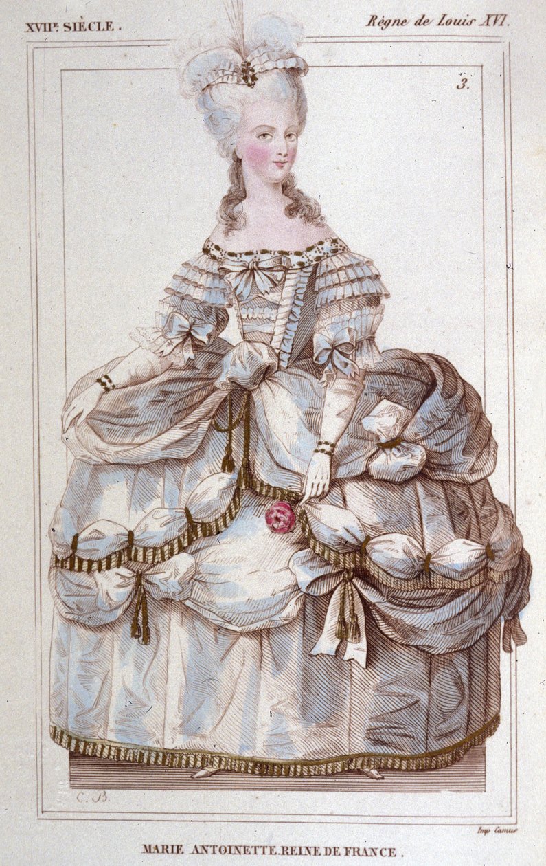 Retrato de Maria Antonieta (1755-1793) Gravado em 1830 de Unknown artist