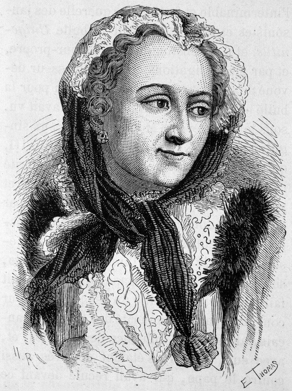 Retrato de Marie Leszczynska (1703 - 1768). Gravura do final do século XIX em "Histoire de France" de H. Martin. de Unknown artist
