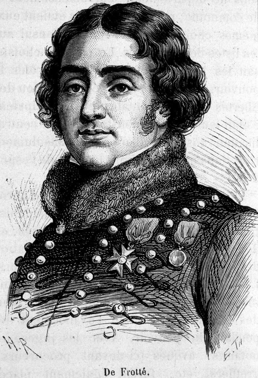 Retrato de Marie Pierre Louis, Conde De Frotté (1755-1800), chefe da chouannerie normanda, ele foi baleado por Bonaparte. de Unknown artist