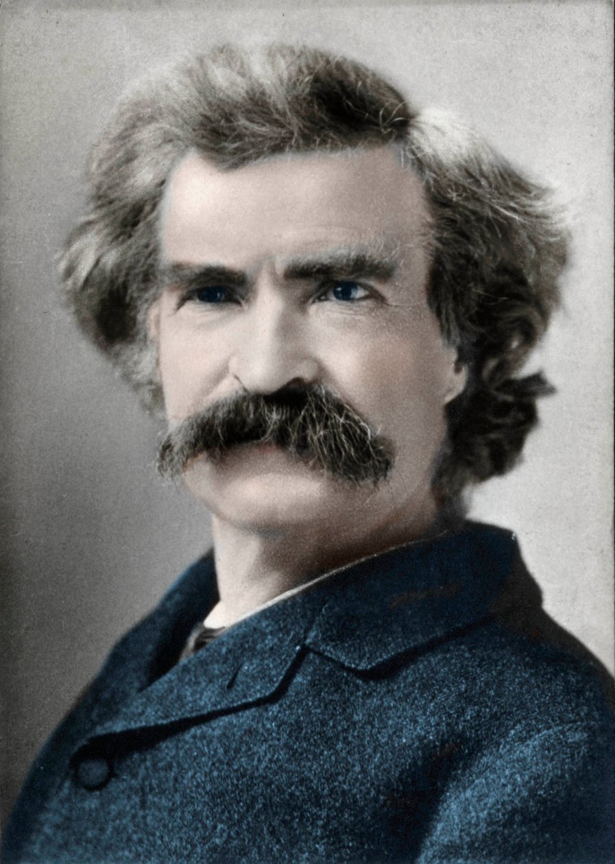 Retrato de Mark Twain (Samuel Langhorne Clemens) (1835-1910) Autor americano de Unknown artist