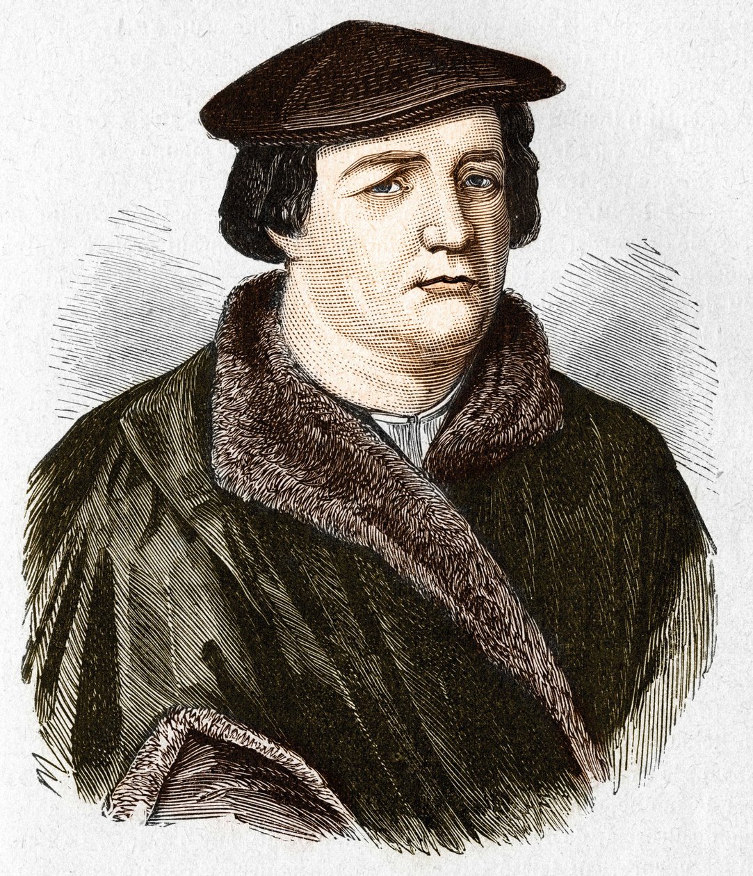 Retrato de Martinho Lutero, teólogo protestante alemão e reformador. de Unknown artist