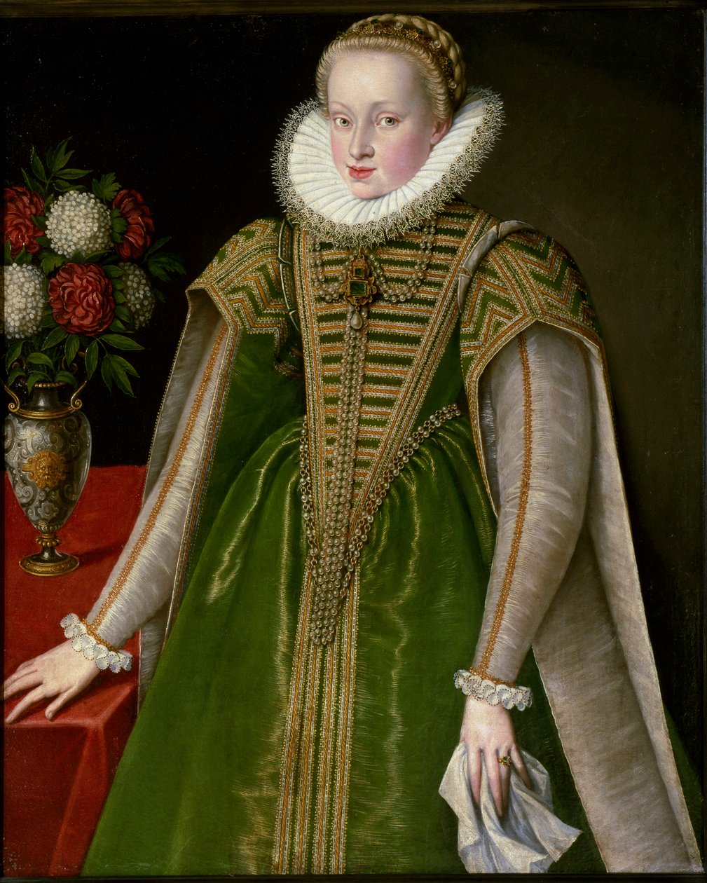 Retrato de Maria Christine da Áustria, esposa de Sigismond I Bathory de Unknown artist