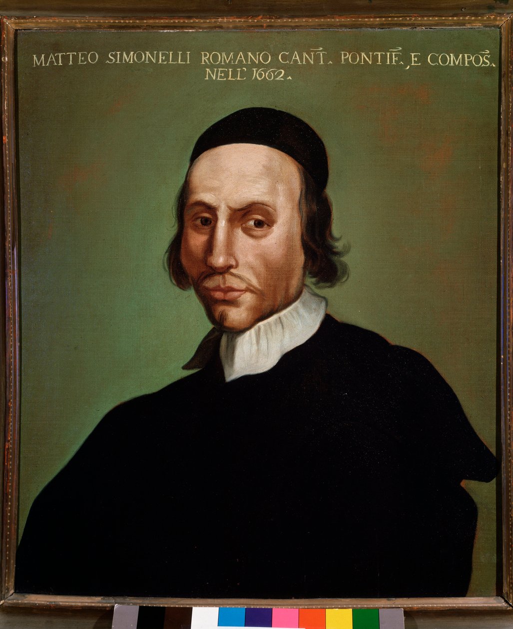 Retrato de Matteo Simonelli (1618-1696), compositor italiano Anonymous painting. 1662. Bolonha, Museo civico Museo de Unknown artist