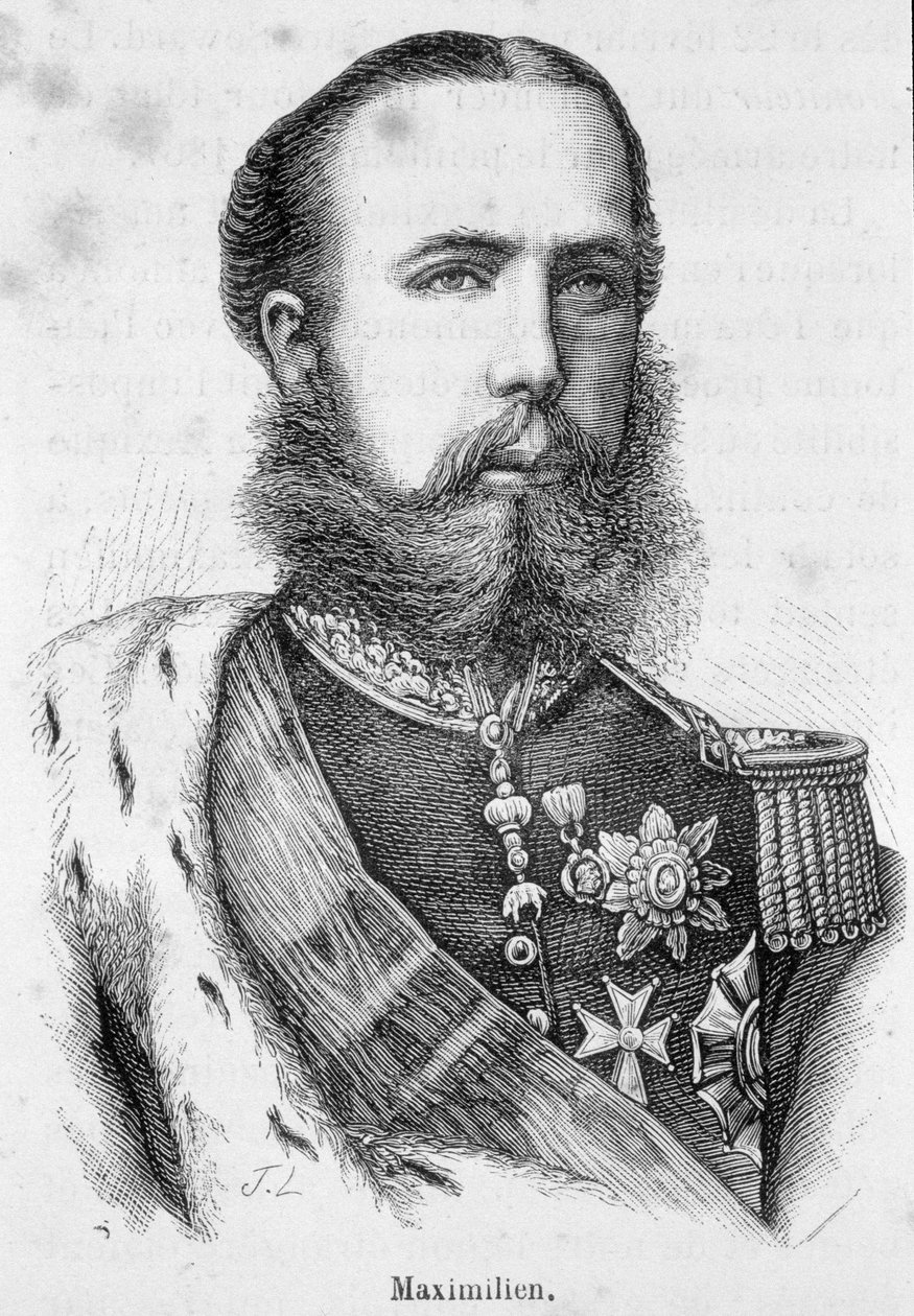 Retrato de Maximiliano I do México ou Ferdinando Maximiliano José, Príncipe Imperial e Arquiduque da Áustria, Príncipe Real da Hungria e Boheme (1832- 1867) de Unknown artist