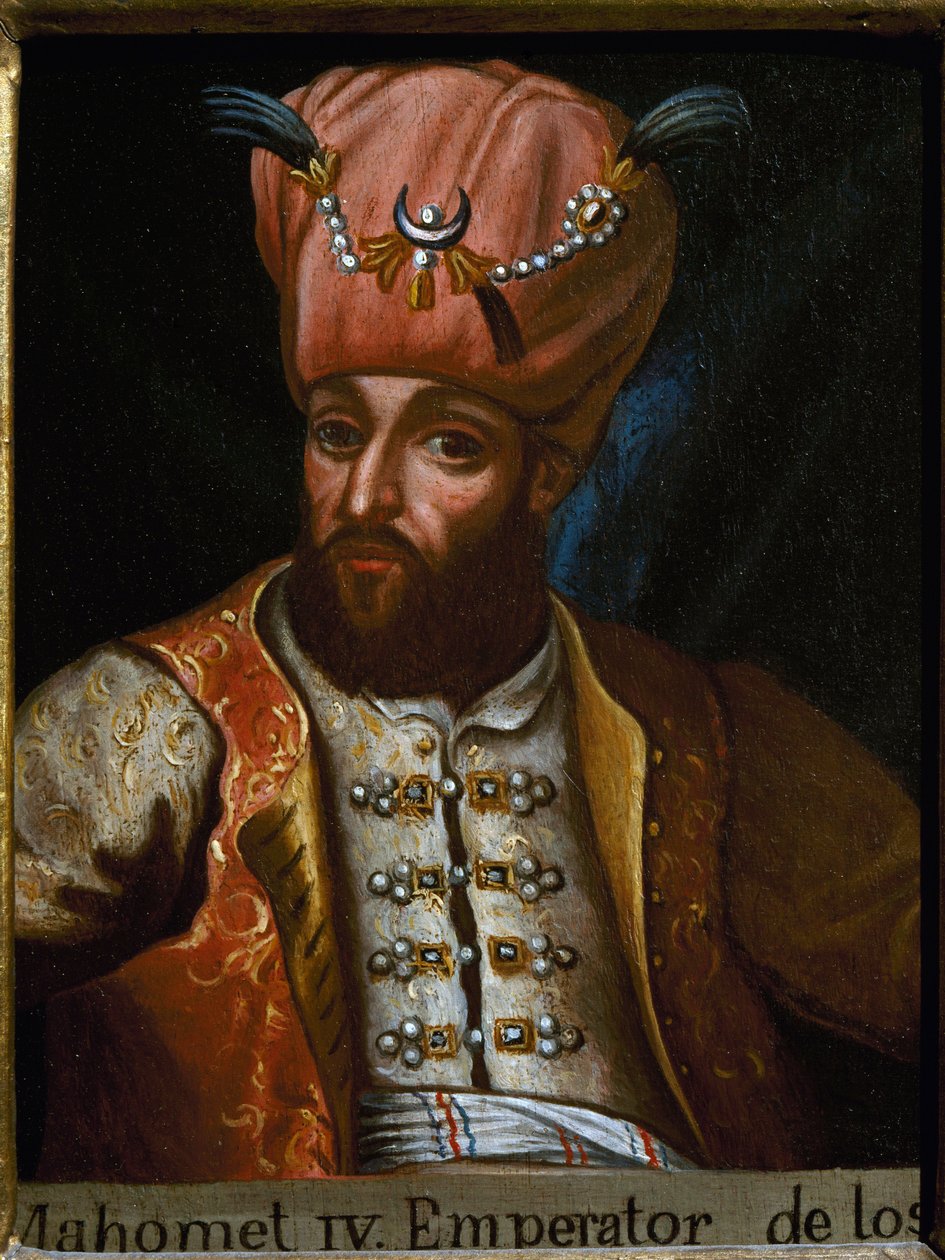 Retrato de Mehmed IV chamado de Caçador, Sultão do Império Otomano de Unknown artist