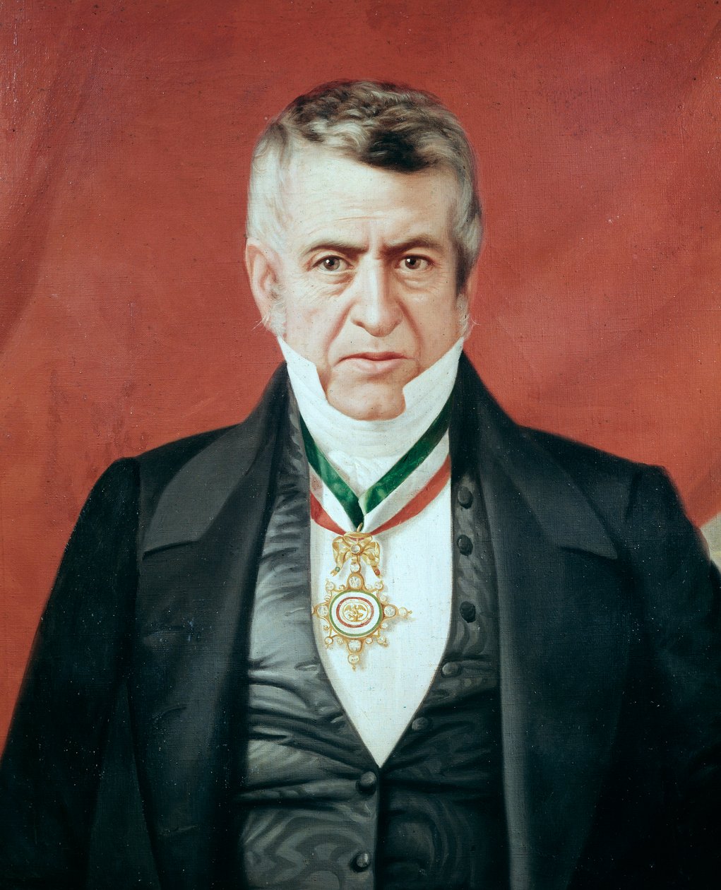 Retrato do presidente mexicano José Manuel de la Pena y Pena (1789-1850) Pintura anônima, ca. 1847-1848 Museu Histórico Nacional, Chateau de Chapultepec México de Unknown artist