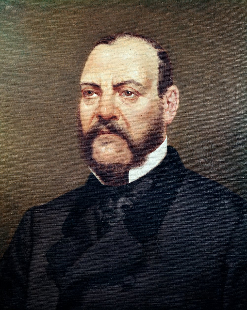 Retrato do político mexicano Ignacio Comonfort (1812-1863) Pintura anônima - Cidade do México do século XIX, Museu Histórico Nacional, Chateau de Chapultepec de Unknown artist