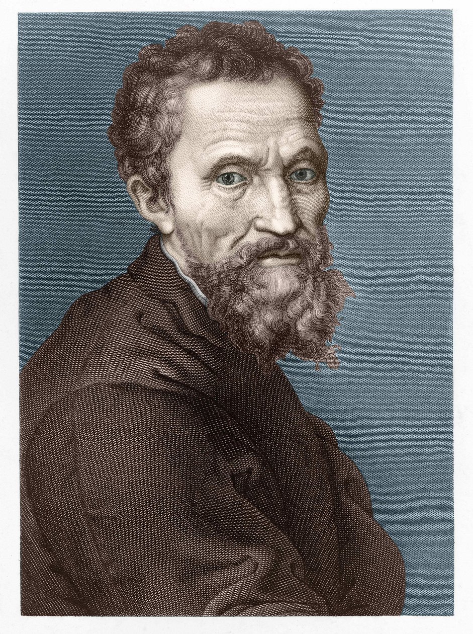 Retrato de Miguel Ângelo Buonarroti este Miguel Ângelo ou Michel Ange de Unknown artist