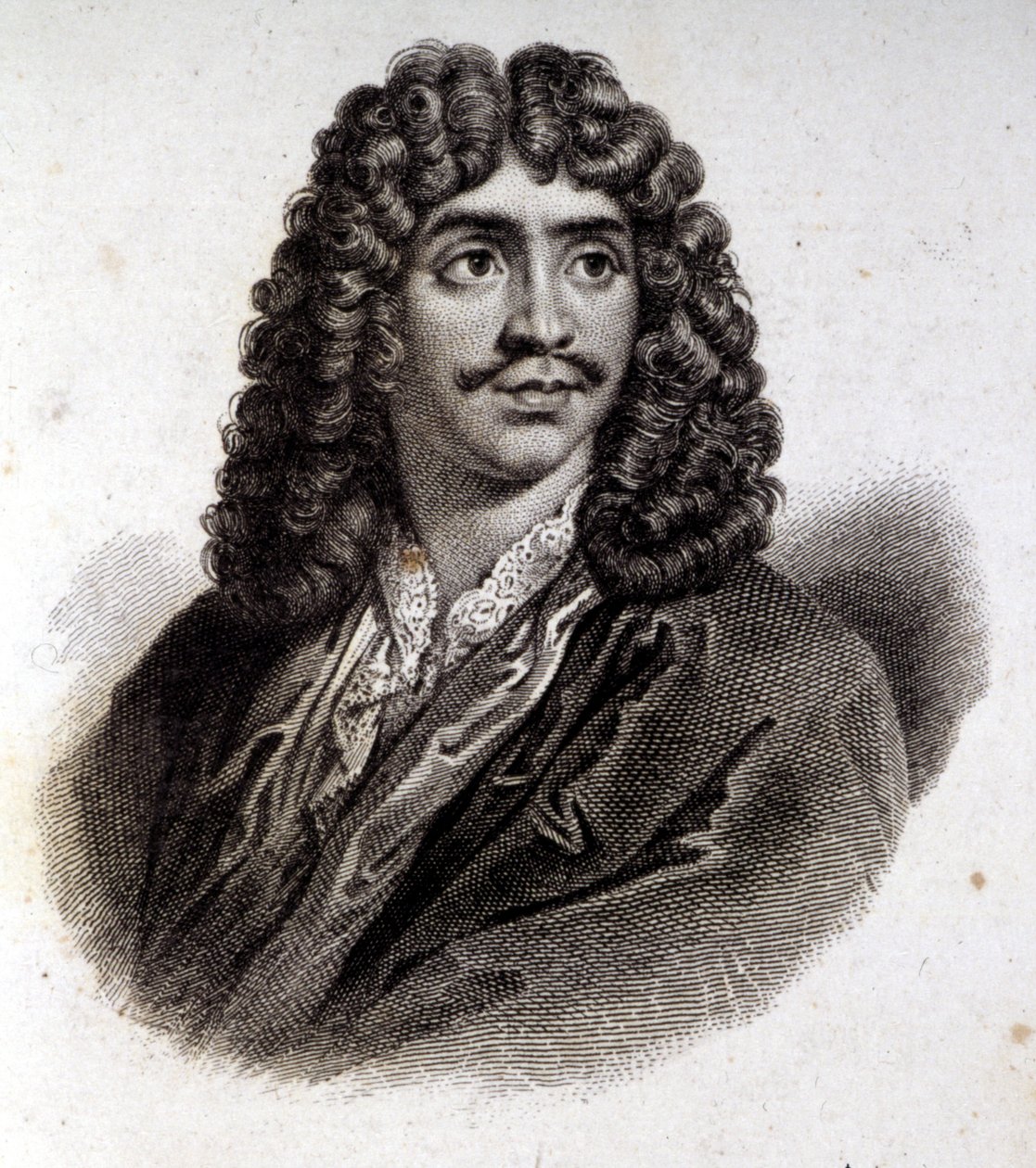 Retrato de Molière, gravura do século XIX de Unknown artist