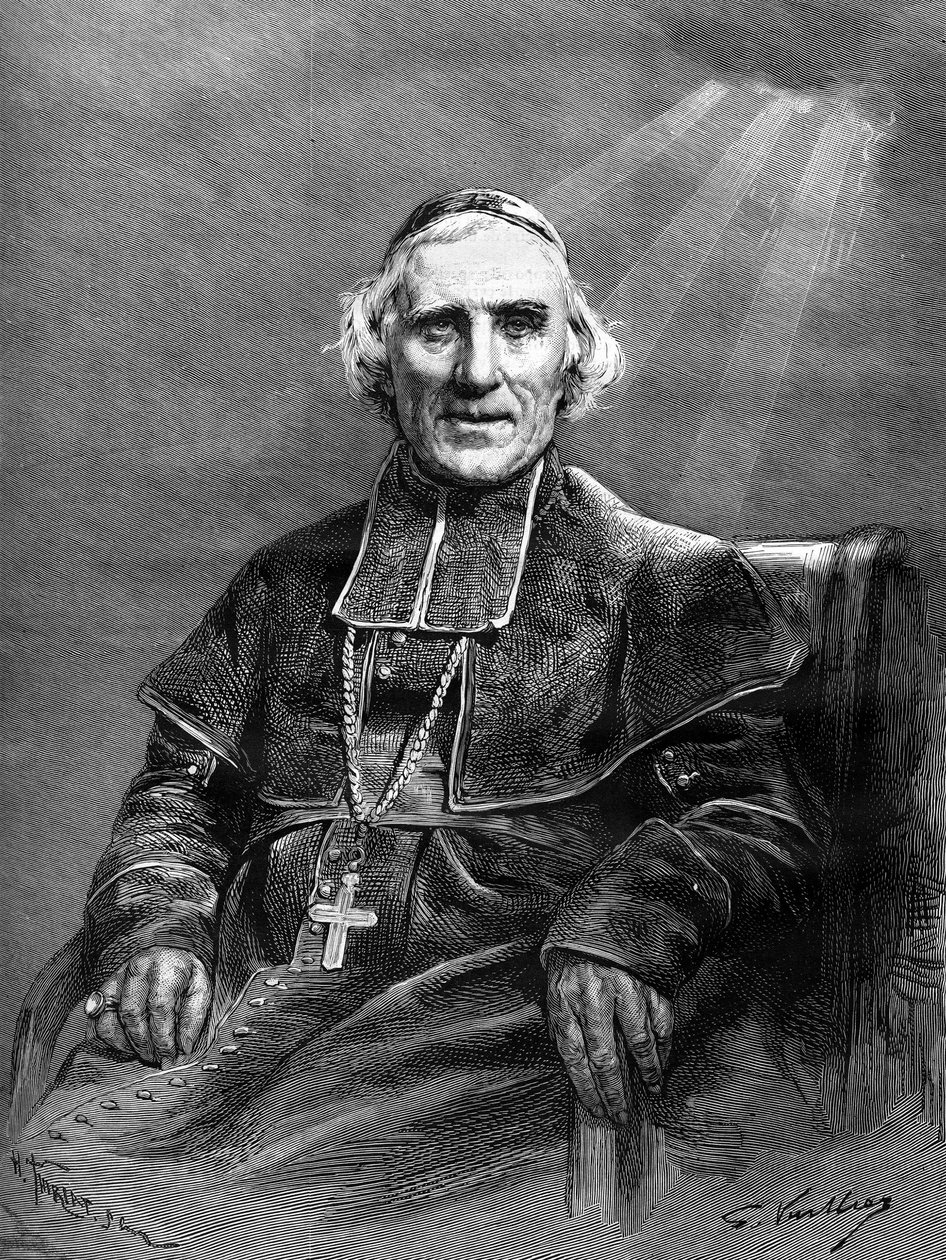 Retrato de Monsenhor: Joseph Hippolyte Guibert (1802-1886). de Unknown artist