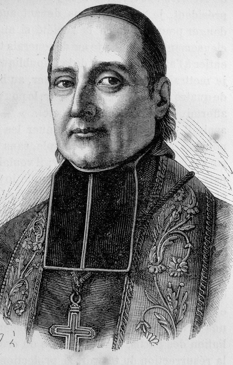 Retrato de Monsenhor Sibour, prelat francês (1792 -1857) de Unknown artist