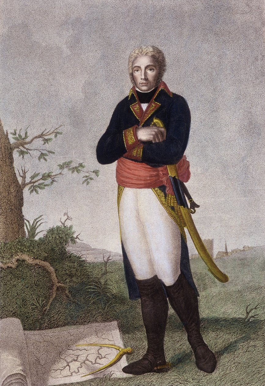 Retrato de Moreau - litografia de Unknown artist