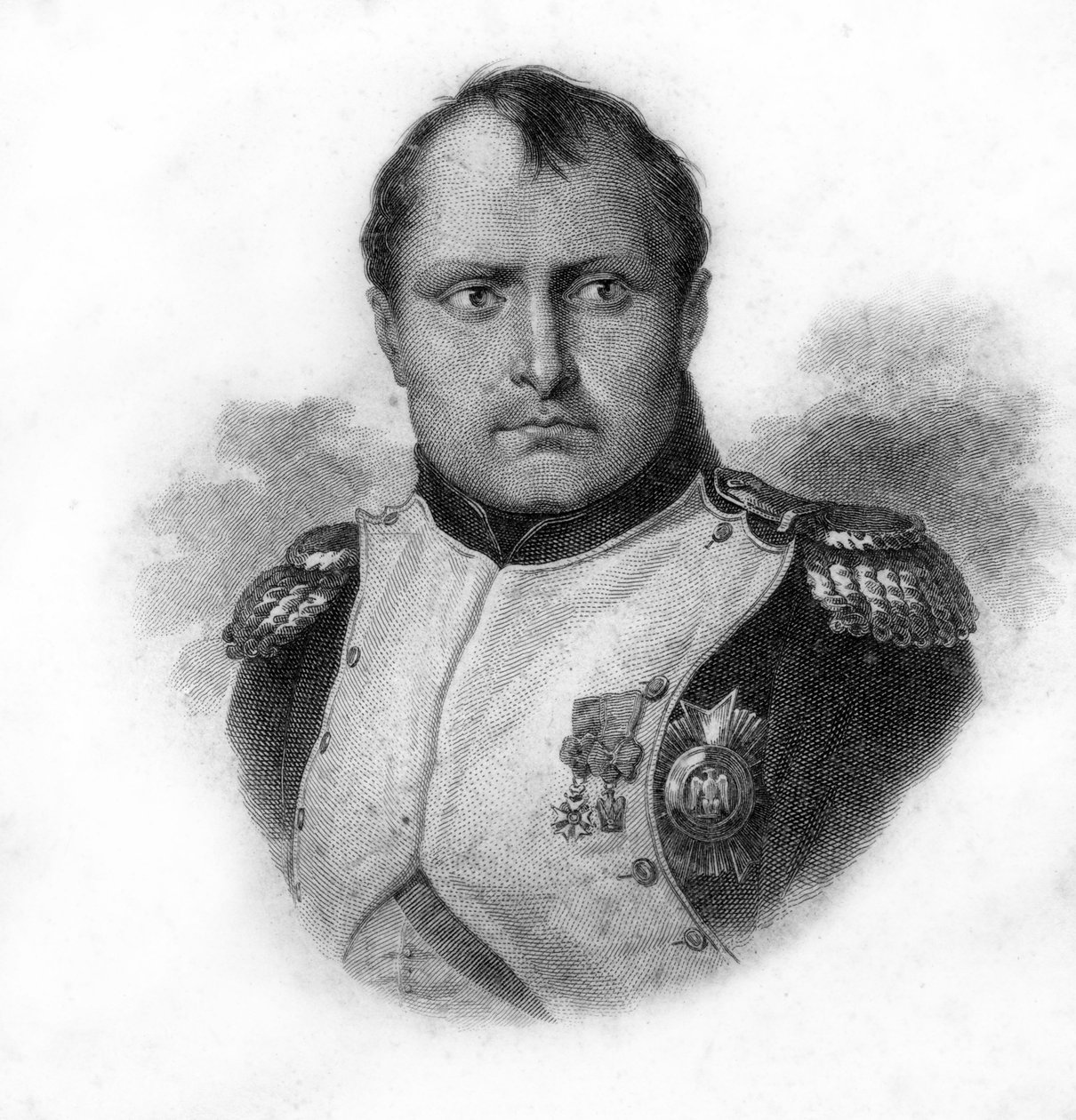 Retrato de Napoleão Bonaparte, gravura do século XIX de Unknown artist