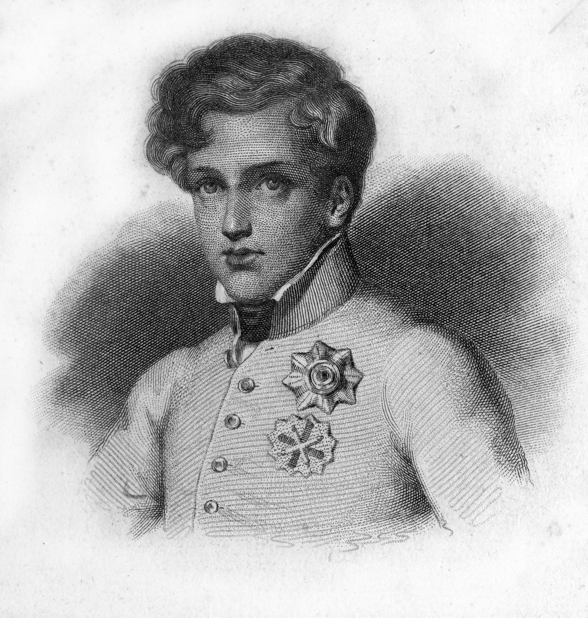 Retrato de Napoleão II, filho de Napoleão I, Duque de Reichstadt (1811-1832) de Unknown artist