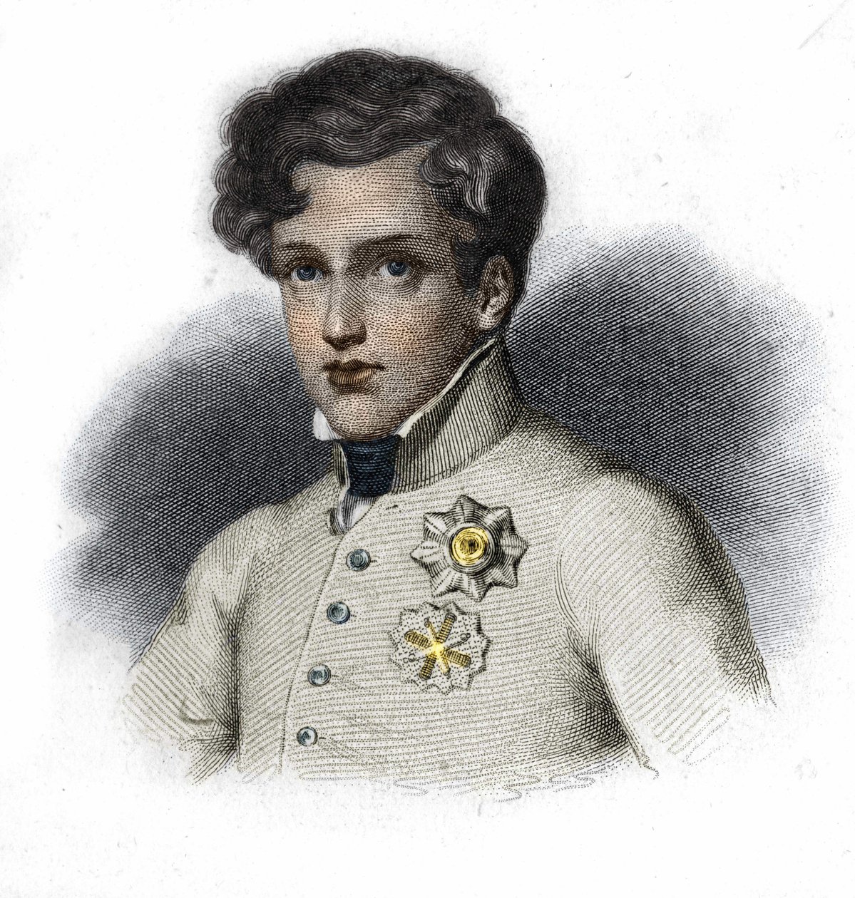 Retrato de Napoleão II, filho de Napoleão I, Duque de Reichstadt (1811-1832) de Unknown artist