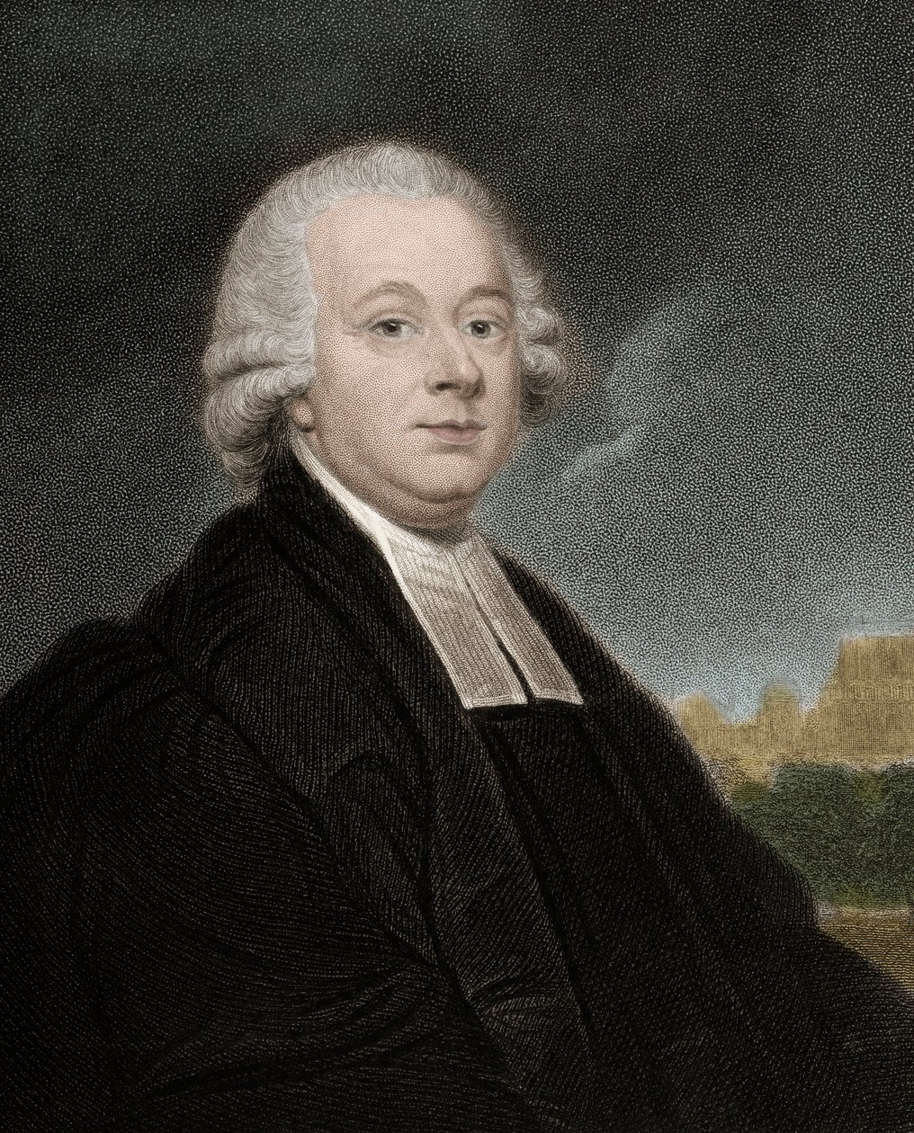Retrato de Nevil Maskelyne (1732-1811), Astrónomo Real Britânico - Nevil Maskelyne 1732-1811 - gravura - século XIX de Unknown artist