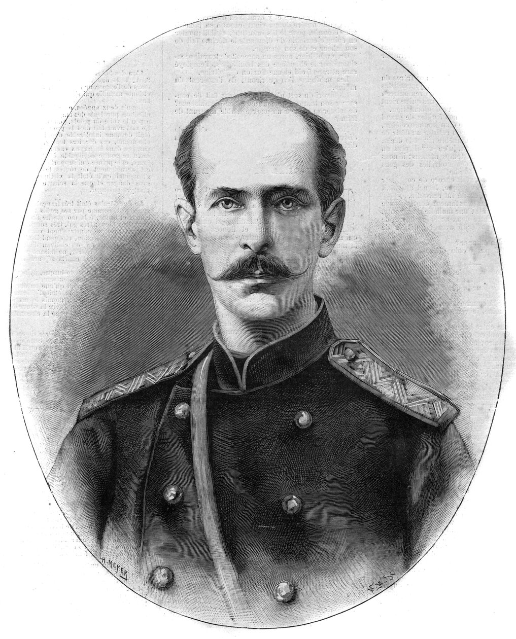 Retrato de Nicholas Maximilianovich de Leuchtenberg, Duque de Leuchtenberg e Príncipe Romanovsky (1843-1891) - O ilustre diário de 1891 de Unknown artist