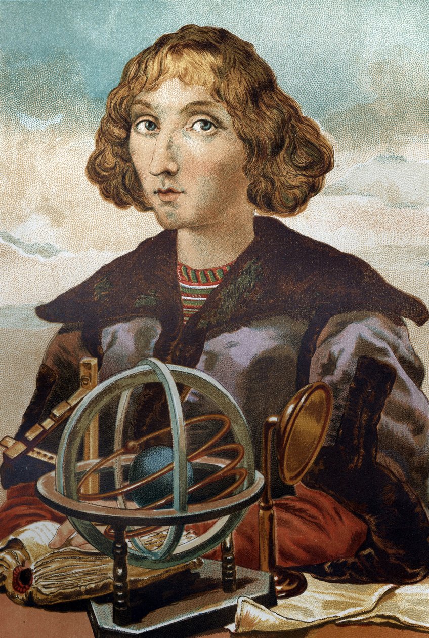 Retrato de Nicolas Copérnico (Nicolaus Copérnico de Unknown artist