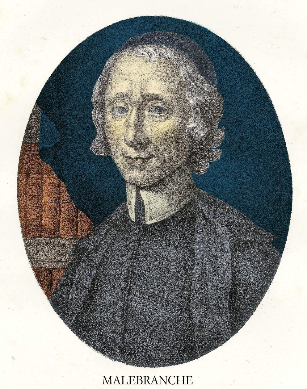 Retrato de Nicolas Malebranche (1638 - 1715) filósofo e teólogo francês. de Unknown artist