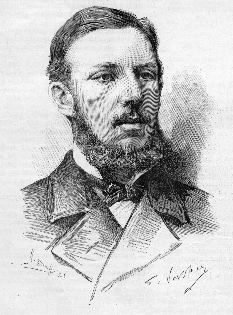 Retrato de Oscar Augusto de Suede Duque de Gothlang (1859-1953) aqui em 1888, durante sua visita a Paris. de Unknown artist