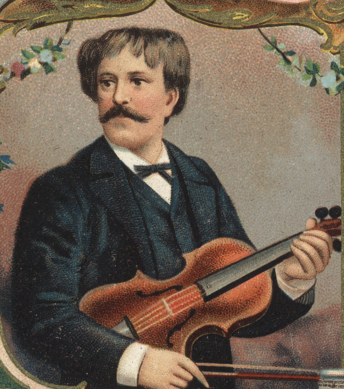 Retrato de Pablo de Sarasate (1844-1908), com seu nome completo Pablo Martin Meliton de Sarasate y Navascuez, violinista e compositor espanhol. de Unknown artist