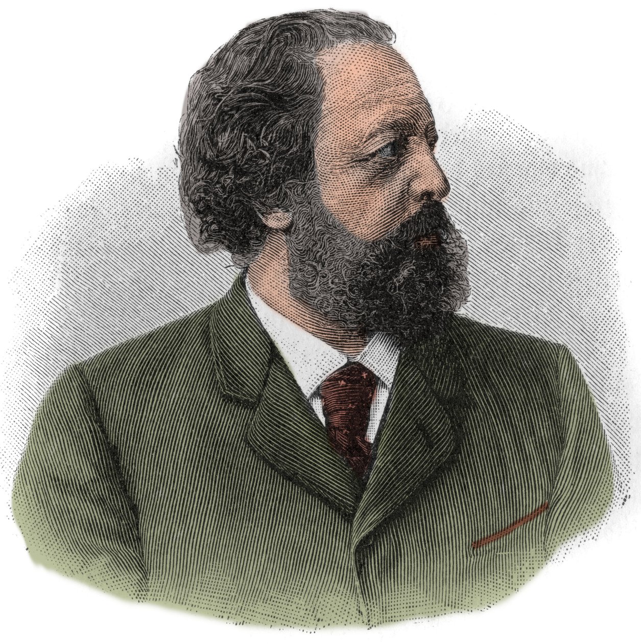 Retrato de Paul Johann Ludwig von Heyse (1830-1914) escritor alemão. de Unknown artist