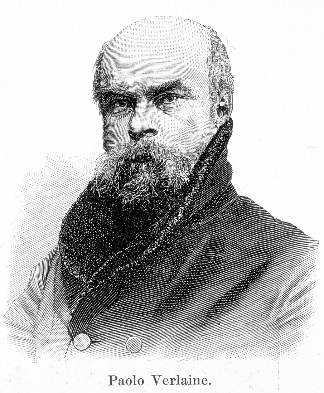 Retrato de Paul Verlaine (1844 - 1896) de Unknown artist