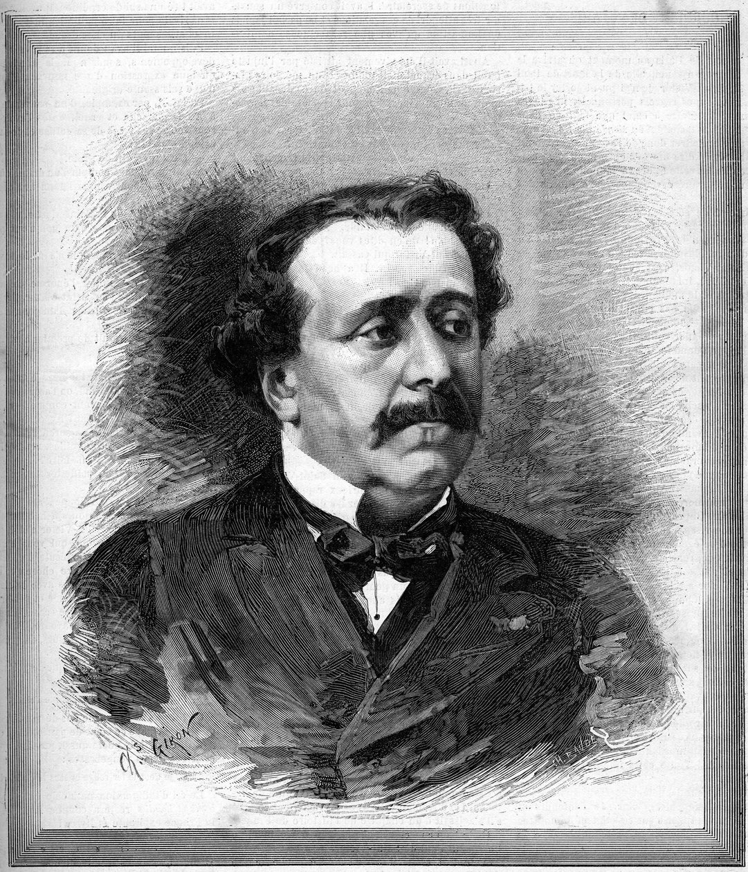 Retrato de Paul de Saint-Victor (São Victor) (1825-1881) escritor francês. de Unknown artist