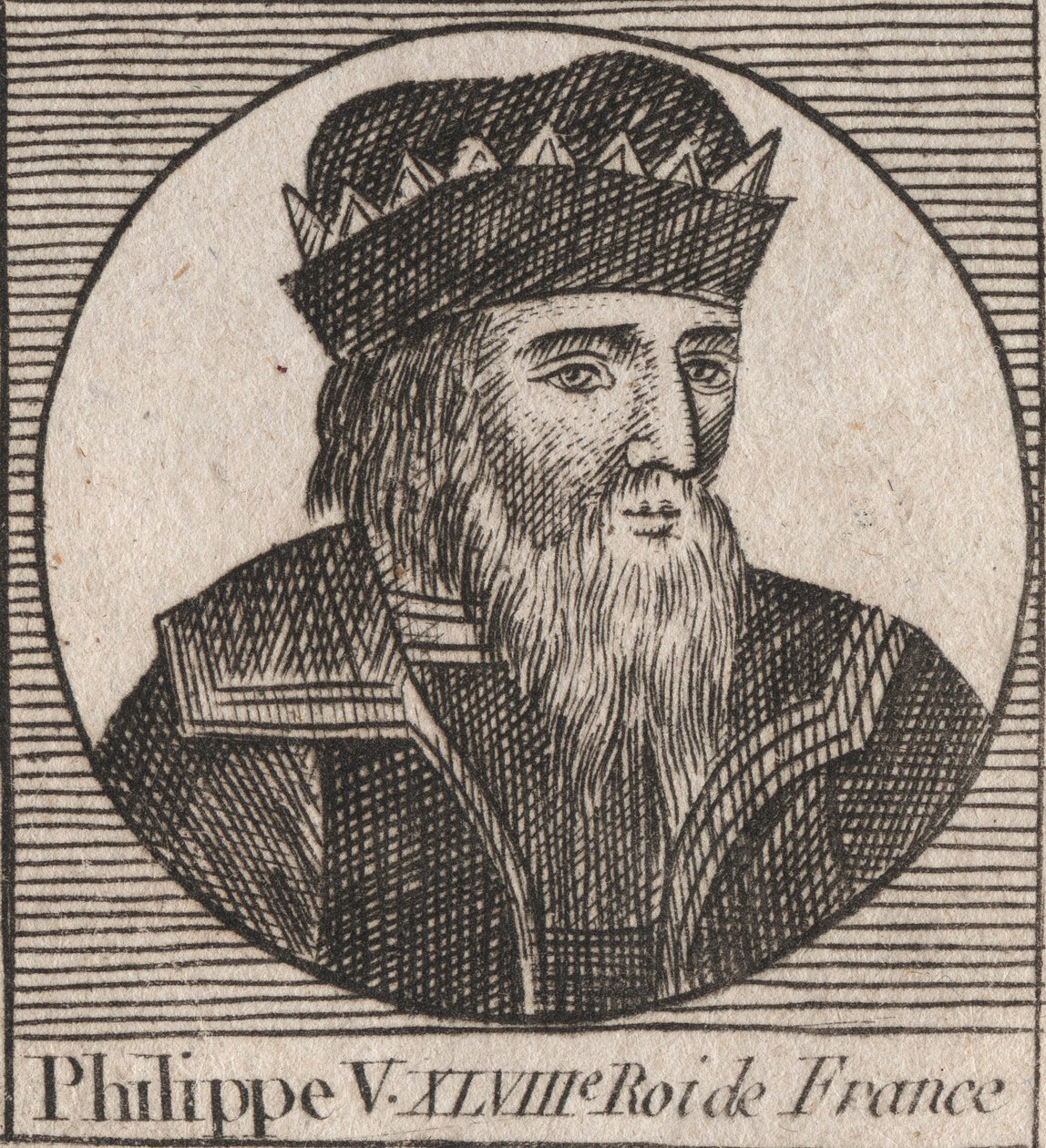 Retrato de Filipe V o Longo (1294 - 1322), Rei da França - Philippe V (1294-1322) 