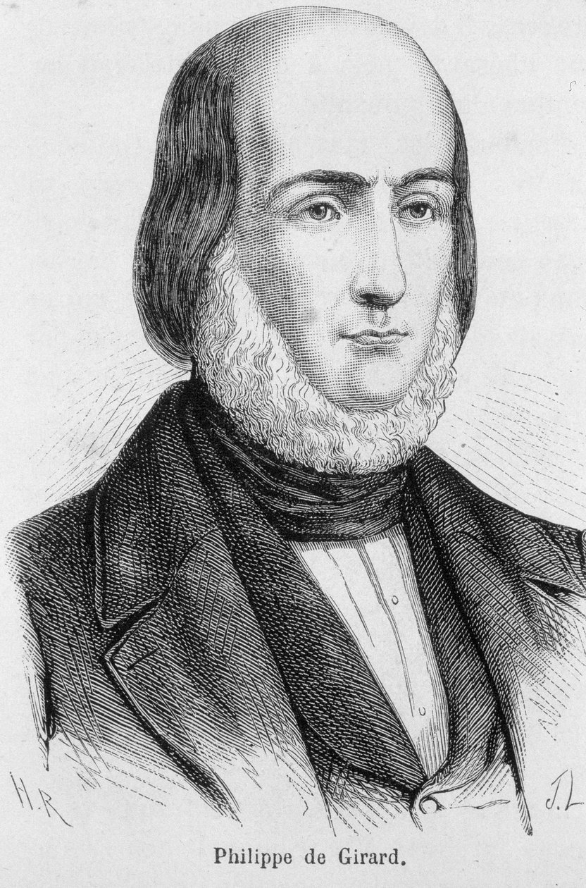 Retrato de Philippe de Girard, inventor e industrial francês (1775 - 1845) de Unknown artist