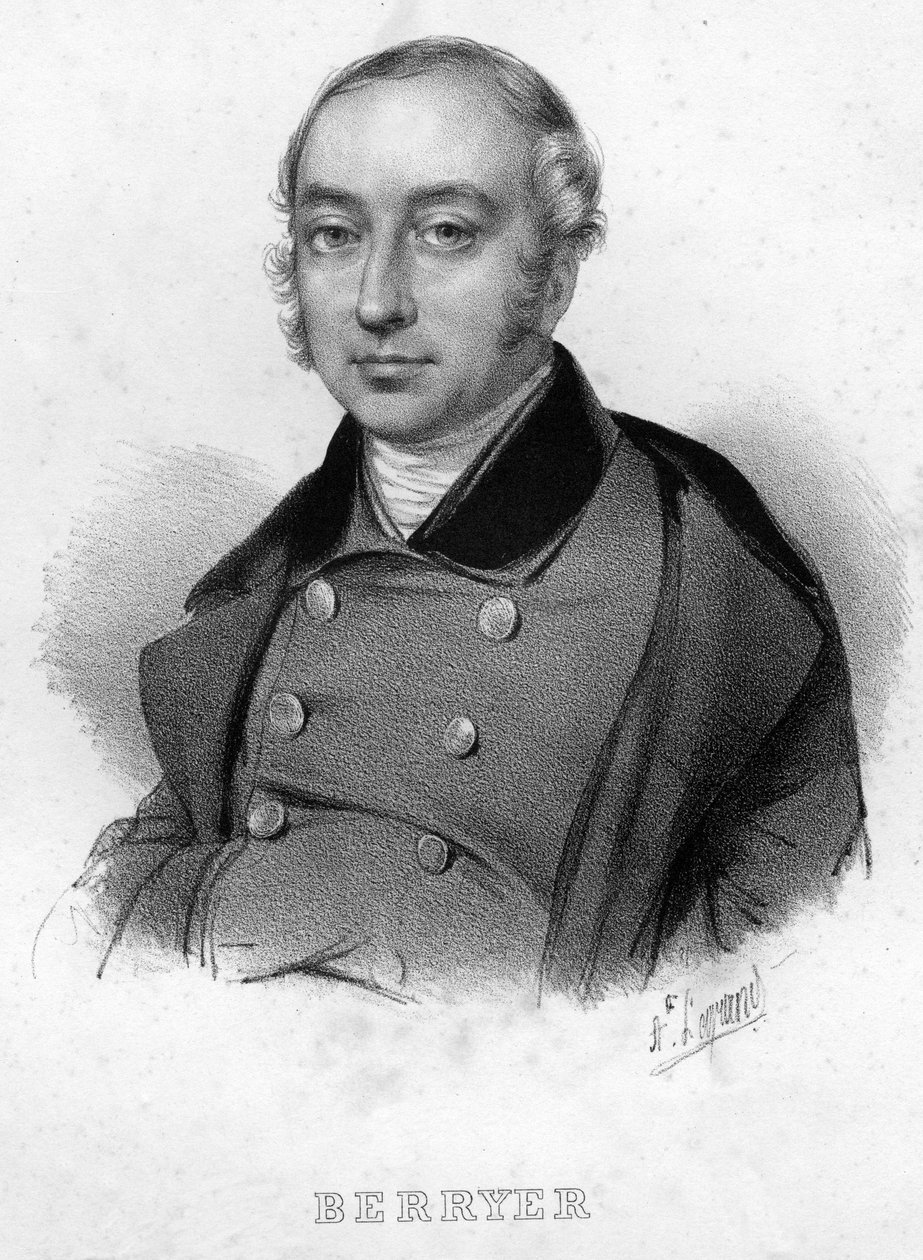 Retrato de Pierre Antoine (Pierre-Antoine) Berryer (1790-1868) (Berryer fils), advogado e político francês de Unknown artist