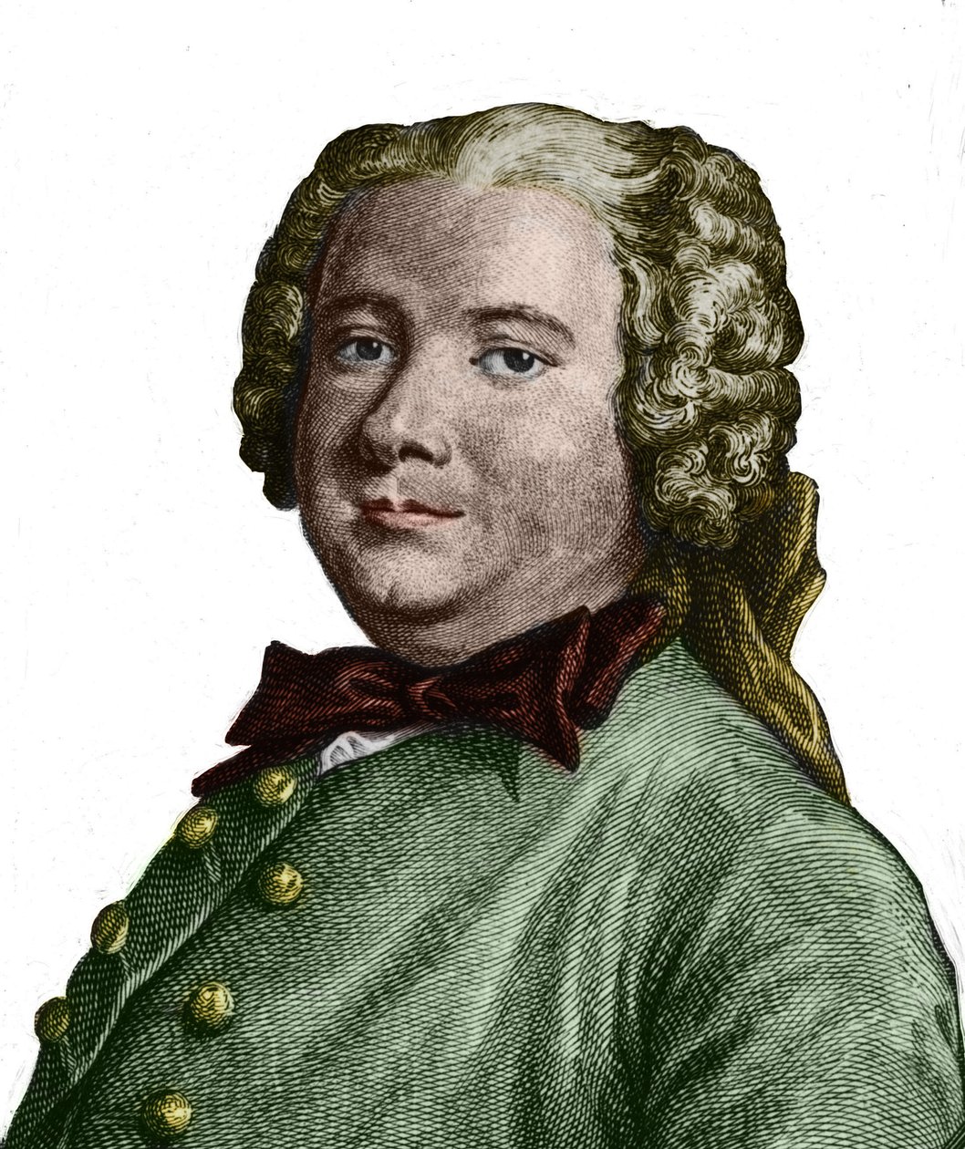 Retrato de Pierre Carlet de Chamblain de Marivaux (1688 - 1763), dramaturgo. de Unknown artist