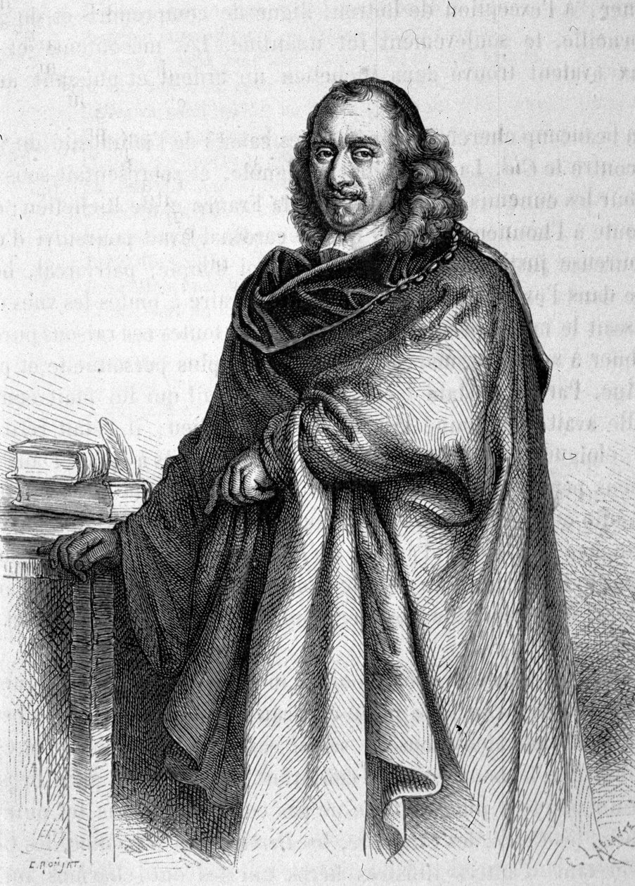 Retrato de Pierre Corneille (1606 - 1684), poeta dramático francês. de Unknown artist