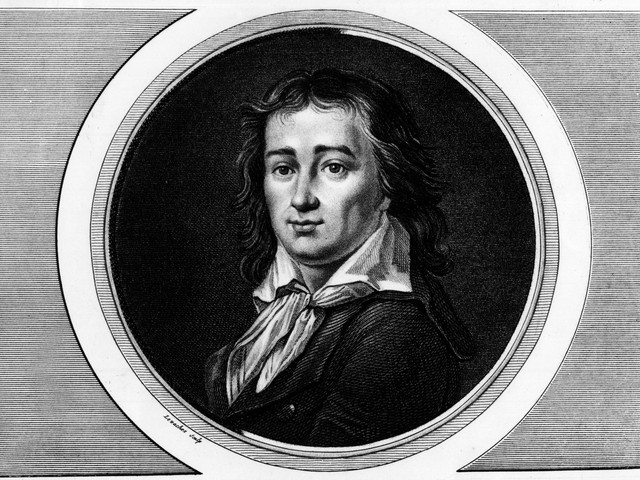 Retrato de Pierre Gaspard Chaumette (1763-1794), político francês. Gravura em "Coleção completa de pinturas históricas da revolução francesa, em três volumes". 1804. de Unknown artist