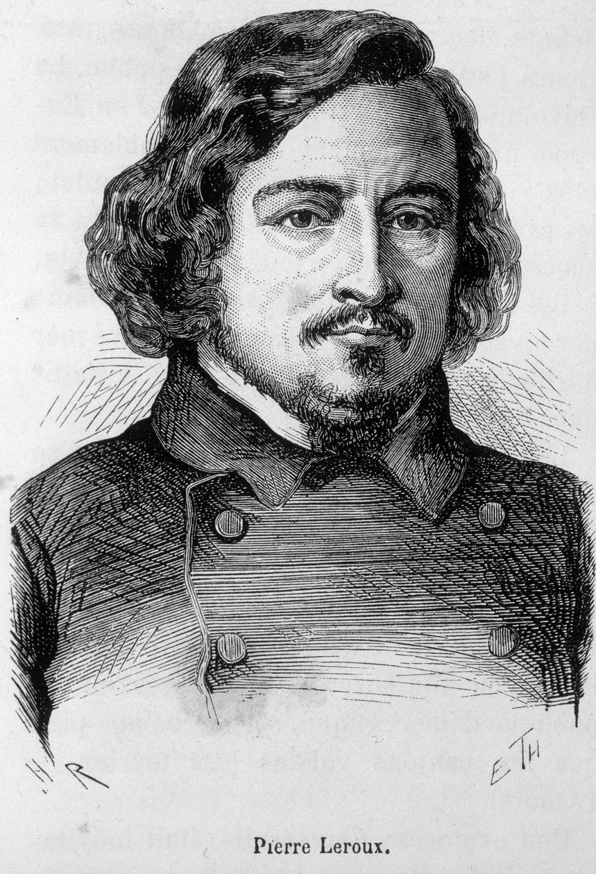 Retrato de Pierre Leroux, filósofo, publicista e político francês (1797 - 1871) de Unknown artist