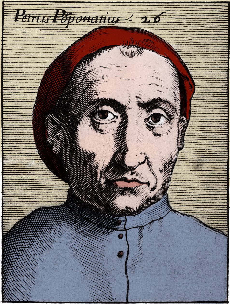 Retrato de Pietro Pomponazzi (1462-1525) (Pomponace) (Petrus Pomponatius) filósofo italiano. de Unknown artist