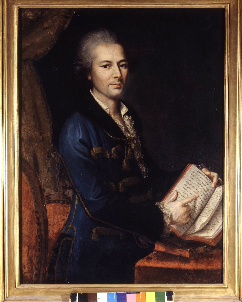 Retrato de Pietro Verri (1728 - 1797). Pintura anônima. Século XVIII ou XIX. Museo de Milão de Unknown artist