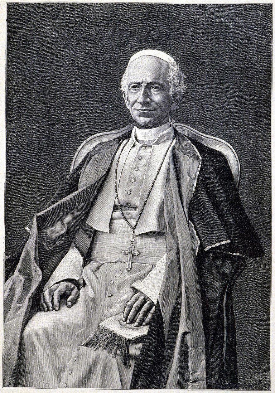 Retrato do Papa Leão XIII (1810-1903) de Unknown artist