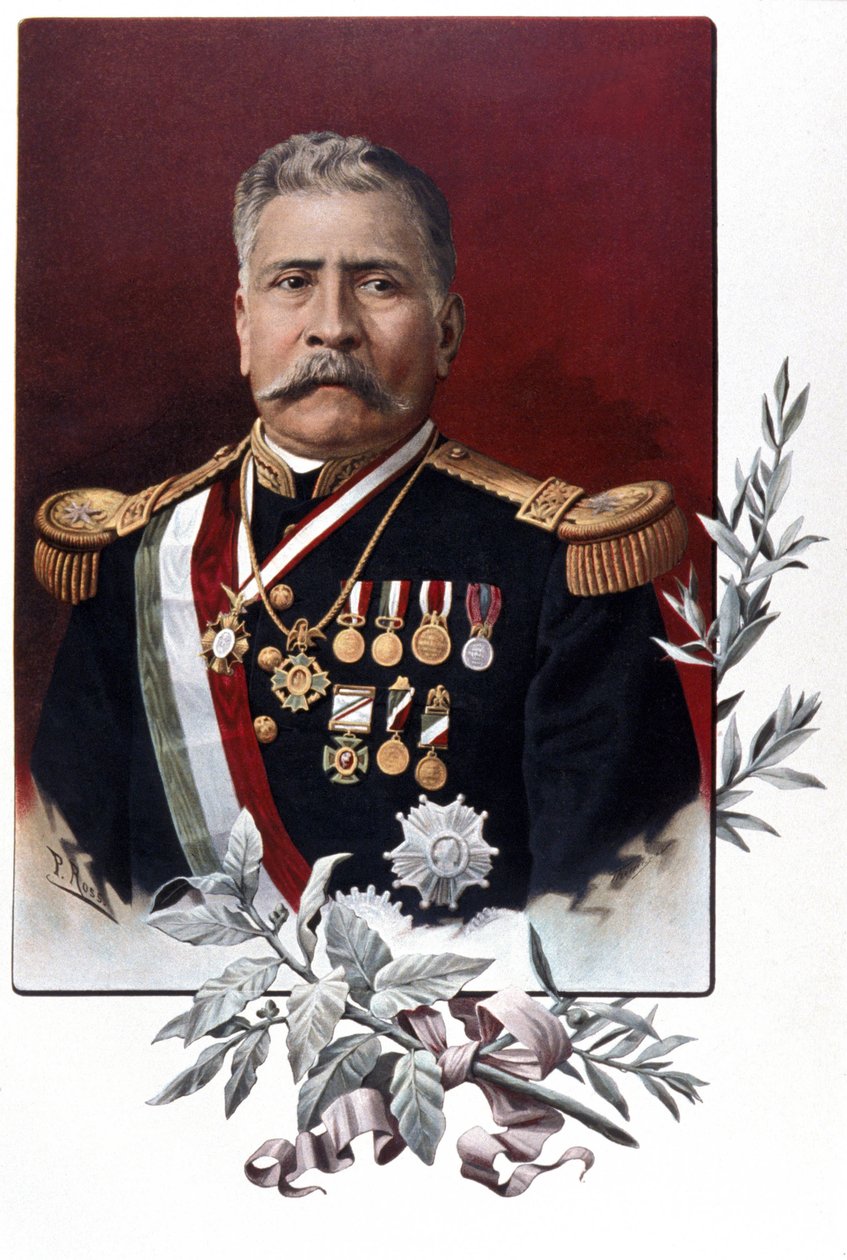 Retrato de Porfirio Diaz, general mexicano e stateman (Oaxaca de Unknown artist
