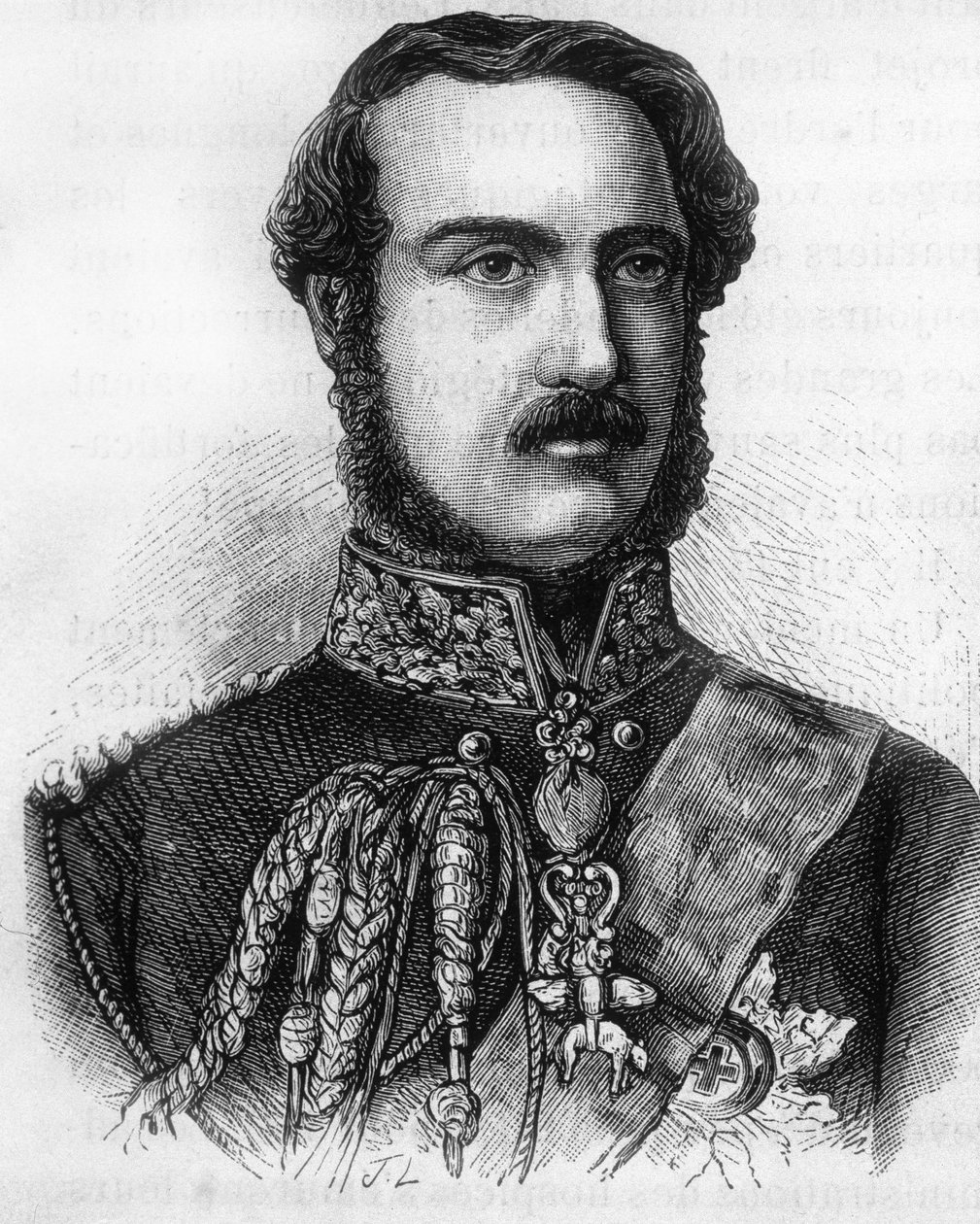 Retrato do Príncipe Alberto, Príncipe da Inglaterra e Irlanda (1819-1861). de Unknown artist