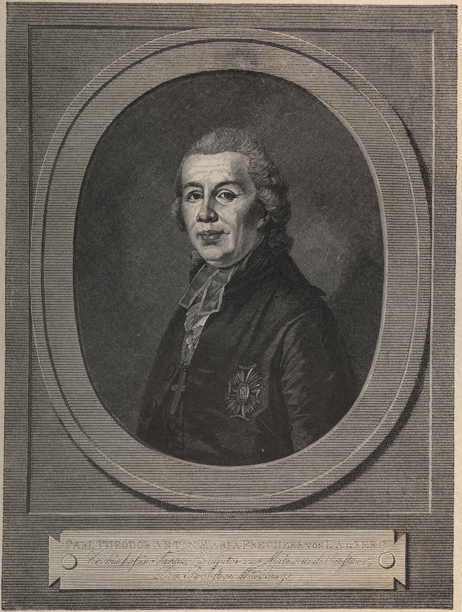 Retrato do príncipe Karl Theodor von Dalberg (1744-1817), arcebispo e estadista, escritor e filósofo de Unknown artist