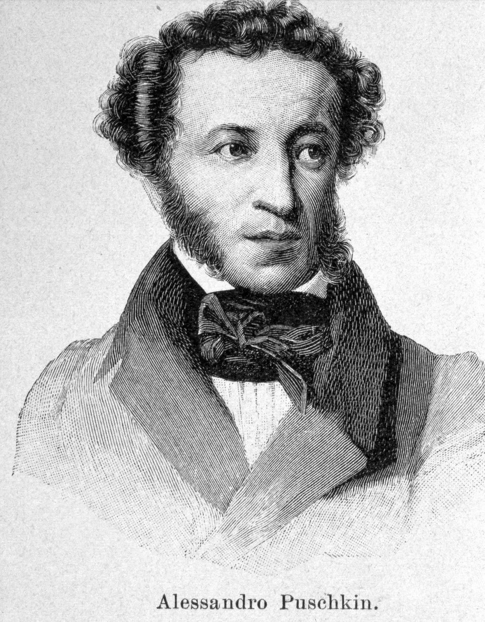 Retrato de Pushkin (1799 - 1837) de Unknown artist