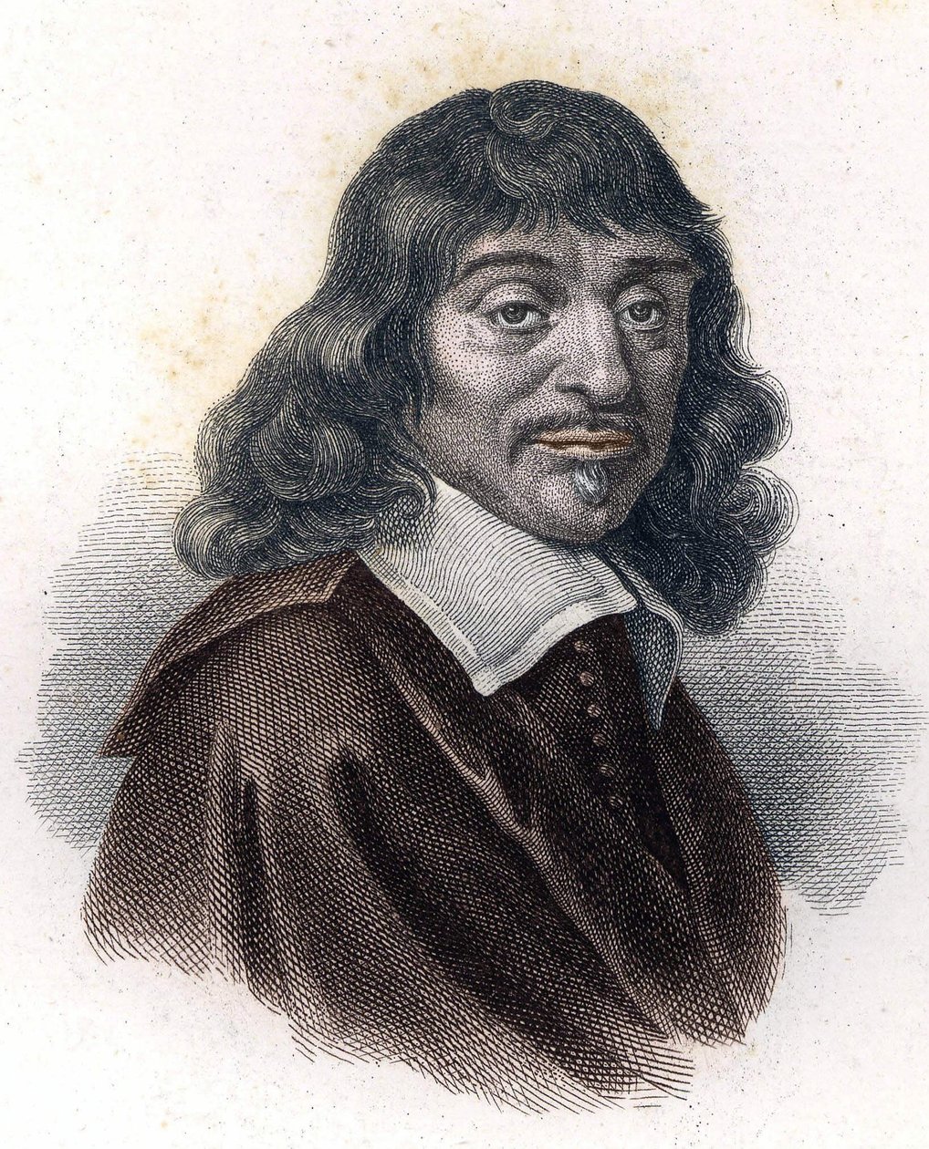 Retrato de René Descartes, grav. Século XIX. de Unknown artist