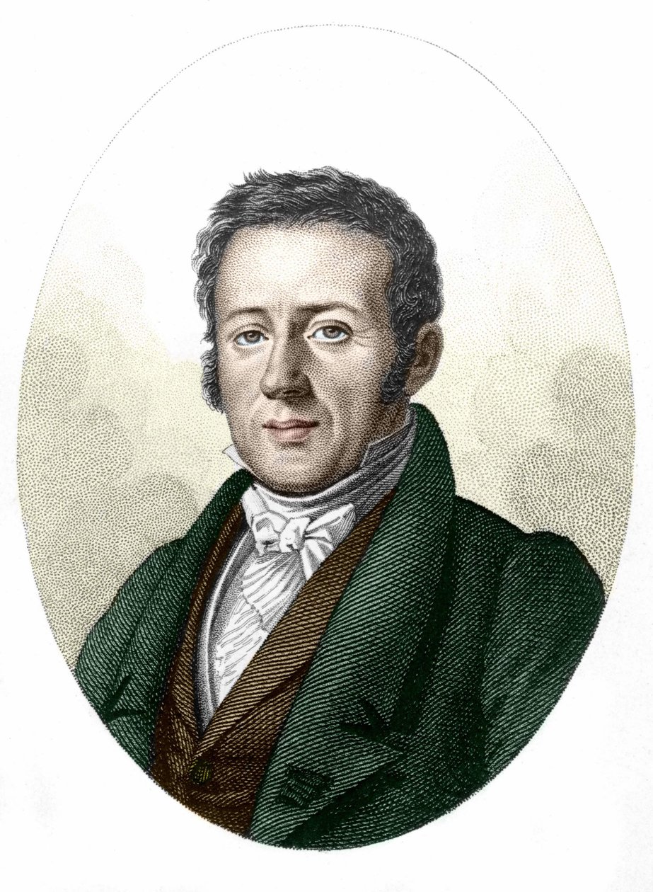 Retrato da Aula de René Primrose (1794-1849), naturalista e biólogo. de Unknown artist