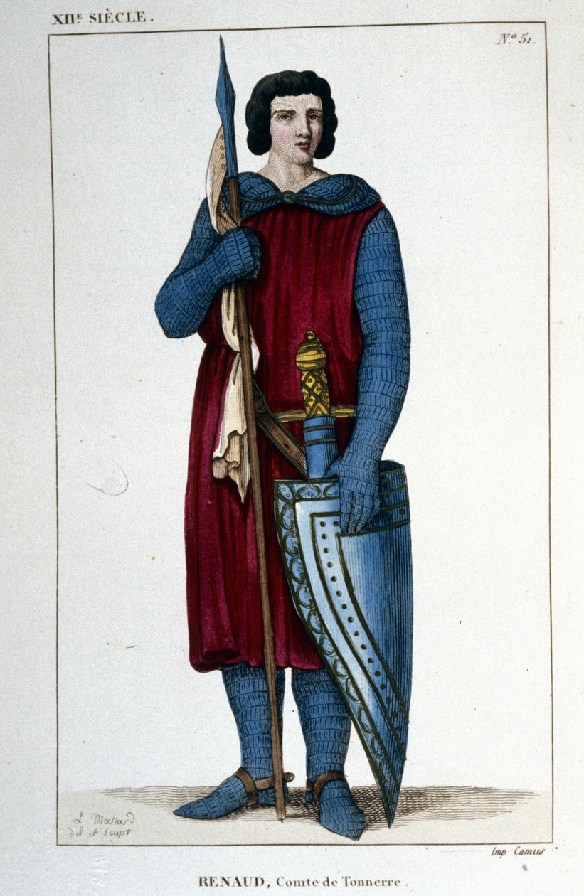 Retrato de Renaud, Conde dos Trovões (990 - 1038 aprox.). de Unknown artist