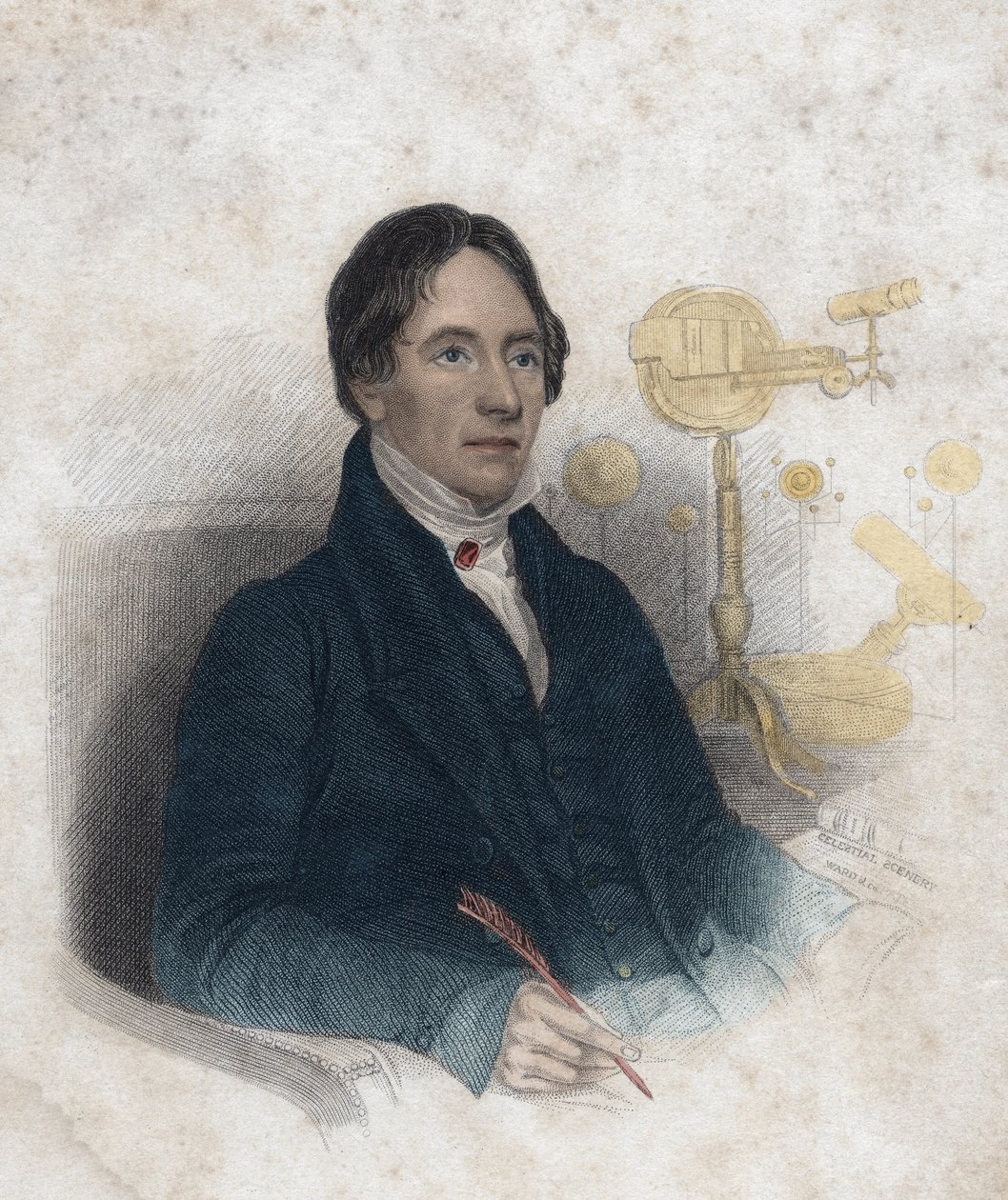Retrato do Reverendo Thomas Dick (1774 -1857) Ministro da Igreja Escocesa de Unknown artist