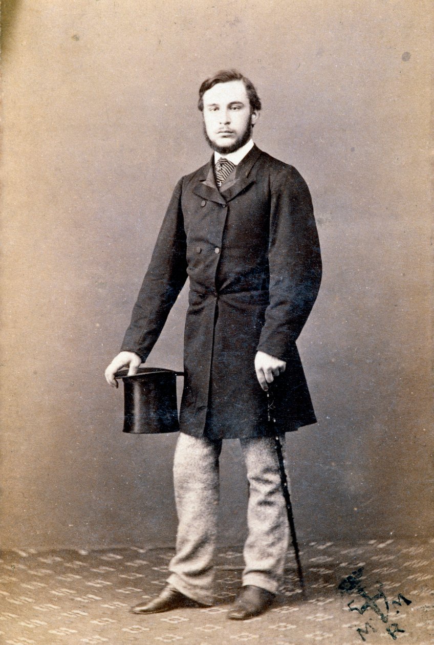 Retrato de Ricciotti Garibaldi (1847-1924), filho do patriota italiano Giuseppe Garibaldi e sua primeira esposa Anita de Unknown artist