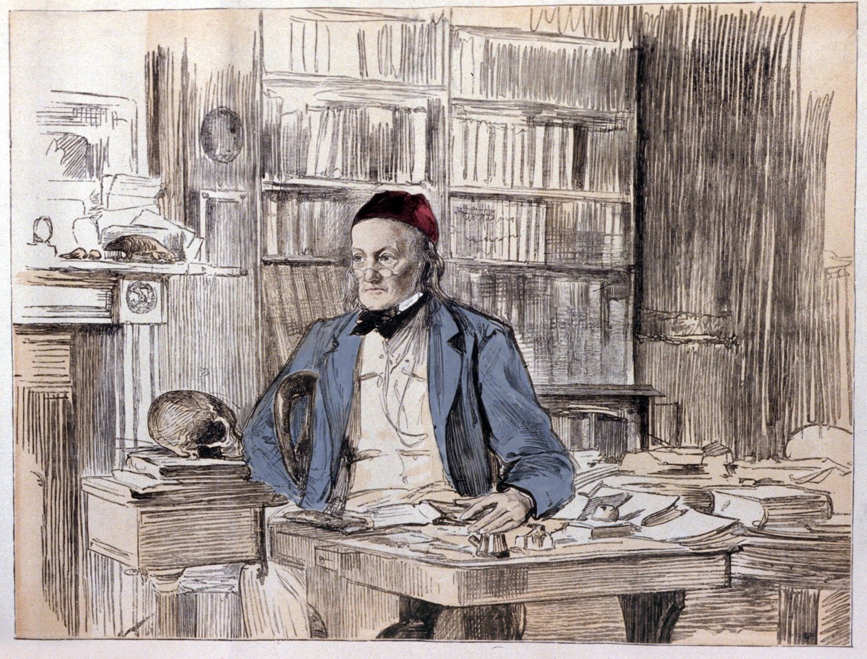 Retrato de Richard Owen (1810-1890), naturalista inglês. de Unknown artist