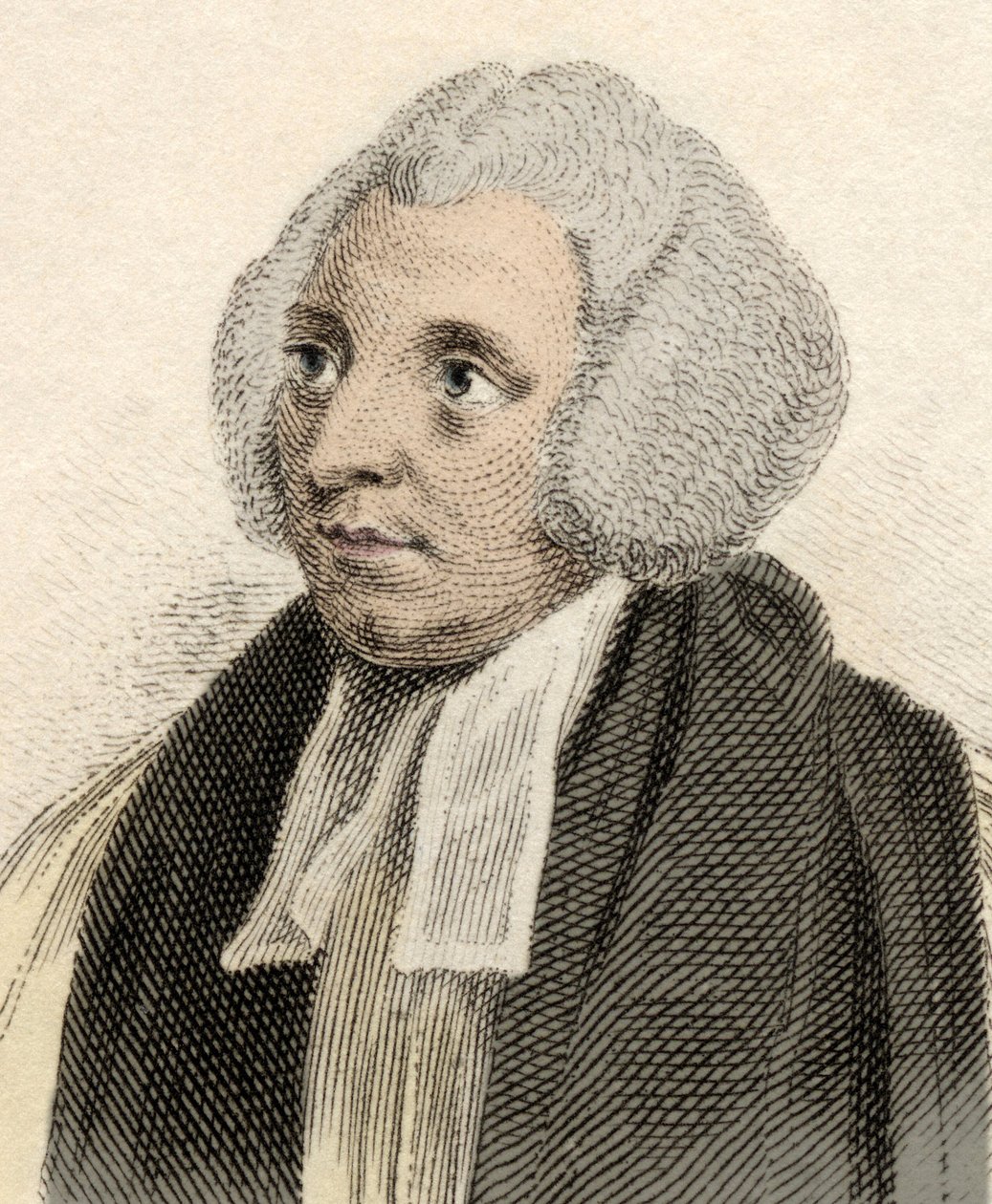 Retrato de Robert Lowth (1710-1787), eveque inglês, linguista e professor de poesia na Universidade de Oxford. Gravura do século XIX. de Unknown artist