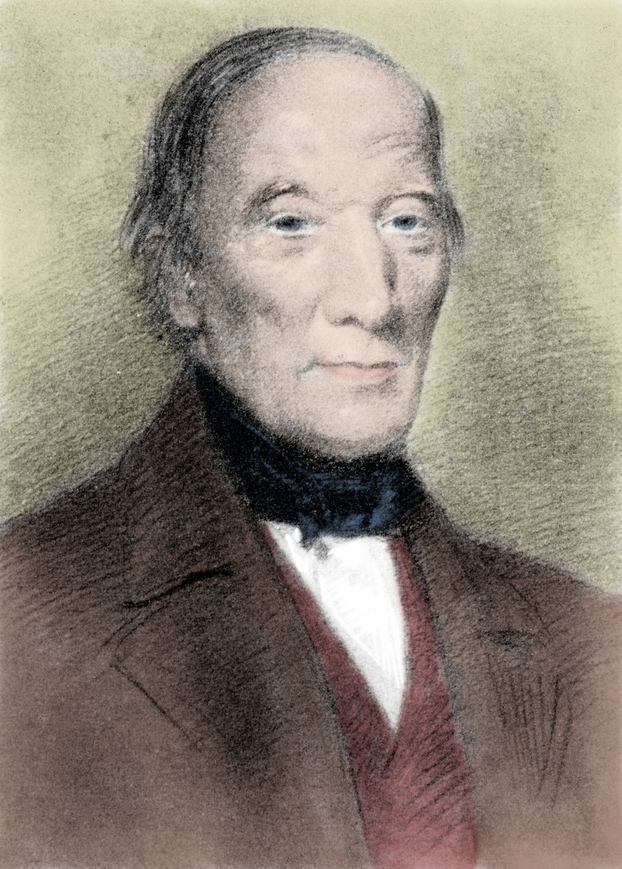Retrato de Robert Owen (1771-1858), filantropo e socialista britânico. de Unknown artist